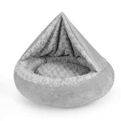 JOEJOY donut dog bed front view for cozy lounging and secure comfort
