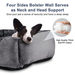 JOEJOY Rectangle Dog Bed inner padding detail showing plush support