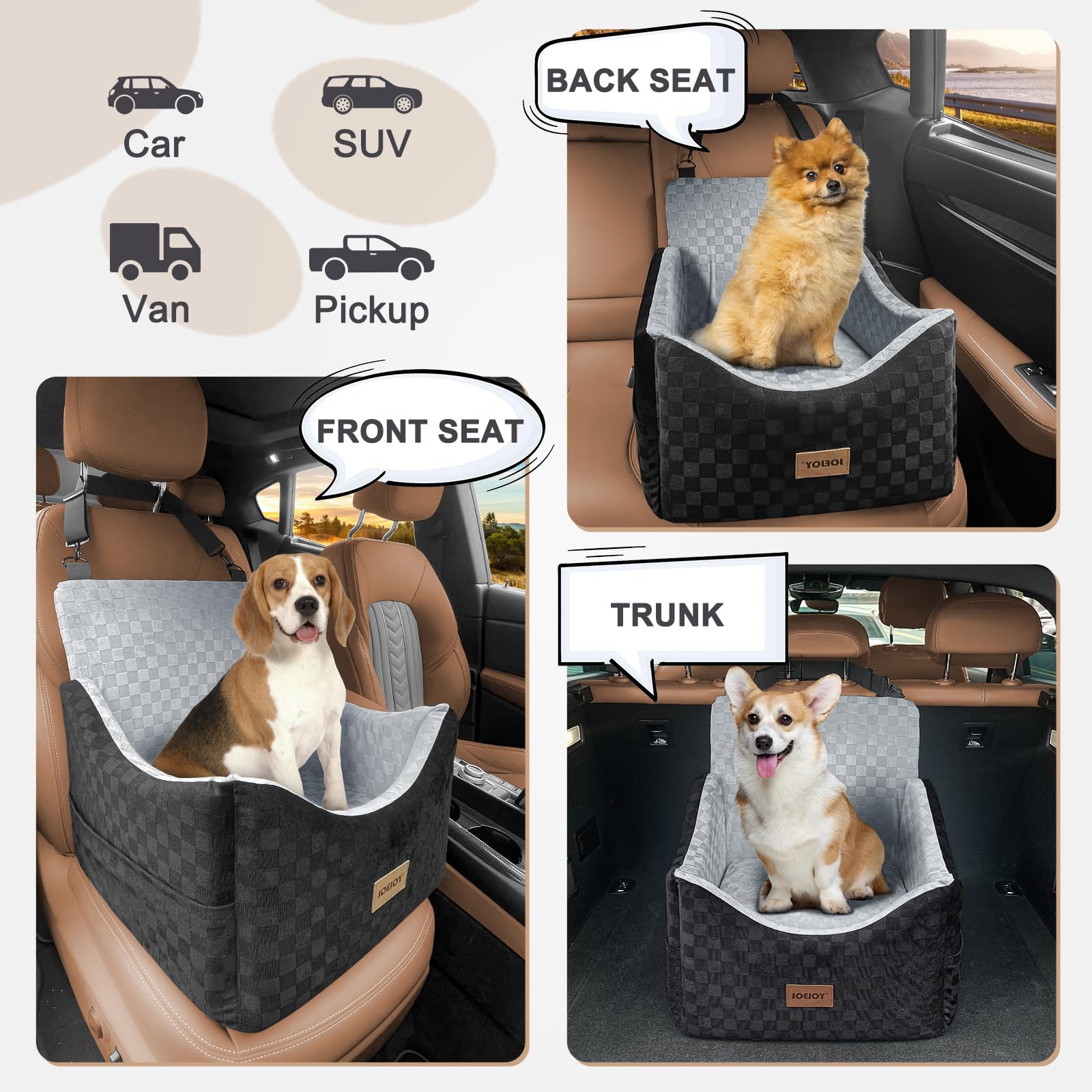 JOEJOY removable-washable cover for quick cleaning after trips