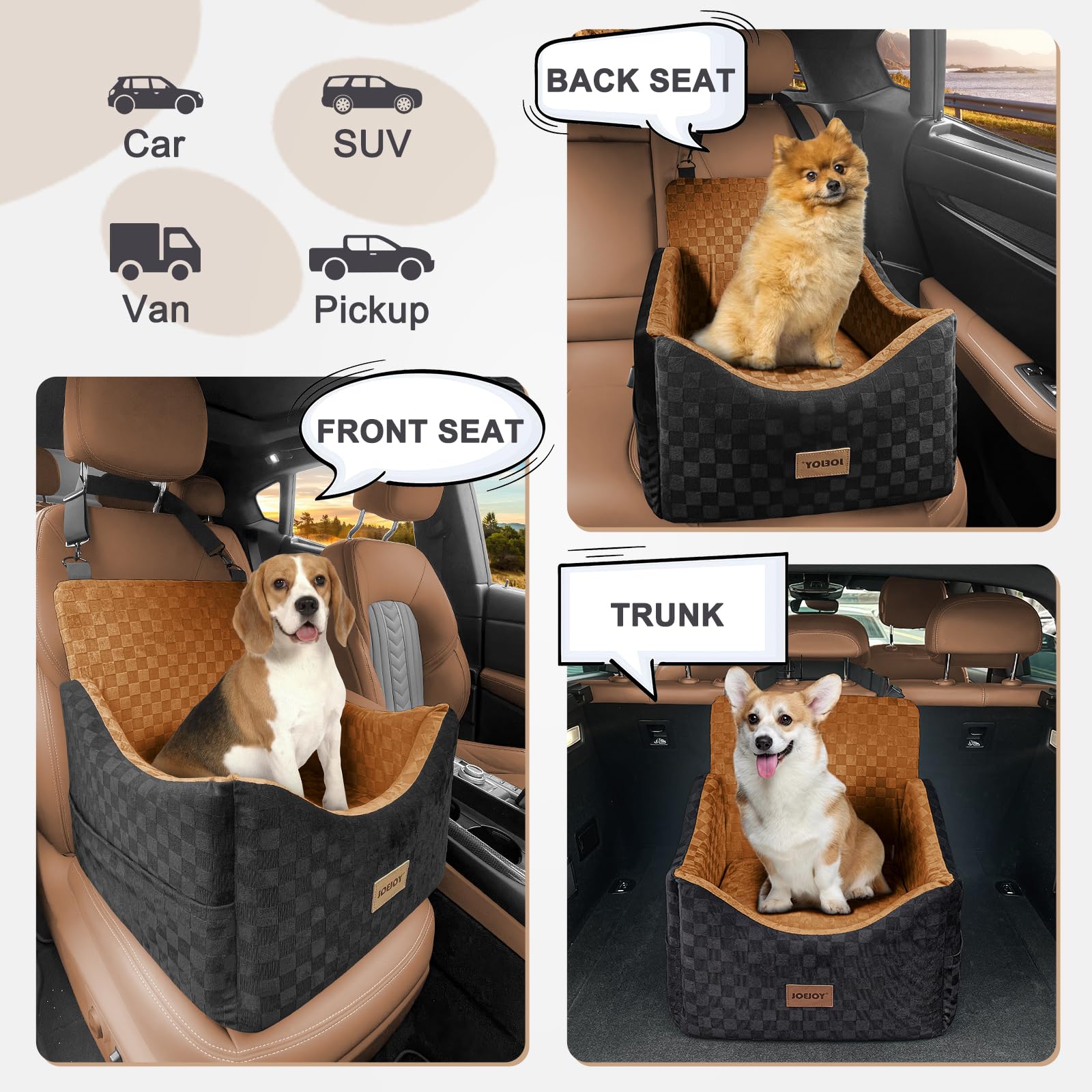 JOEJOY removable washable cover ensures simple cleaning after trips.