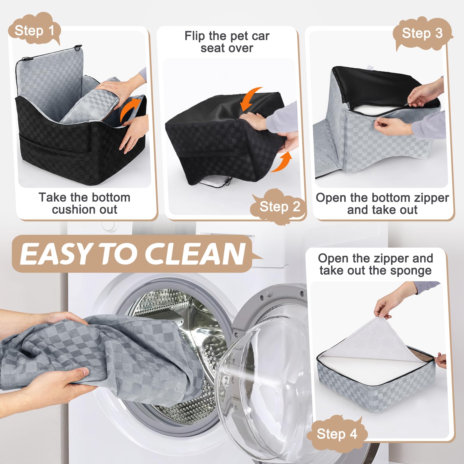 JOEJOY storage pockets keep treats and toys within reach during travel