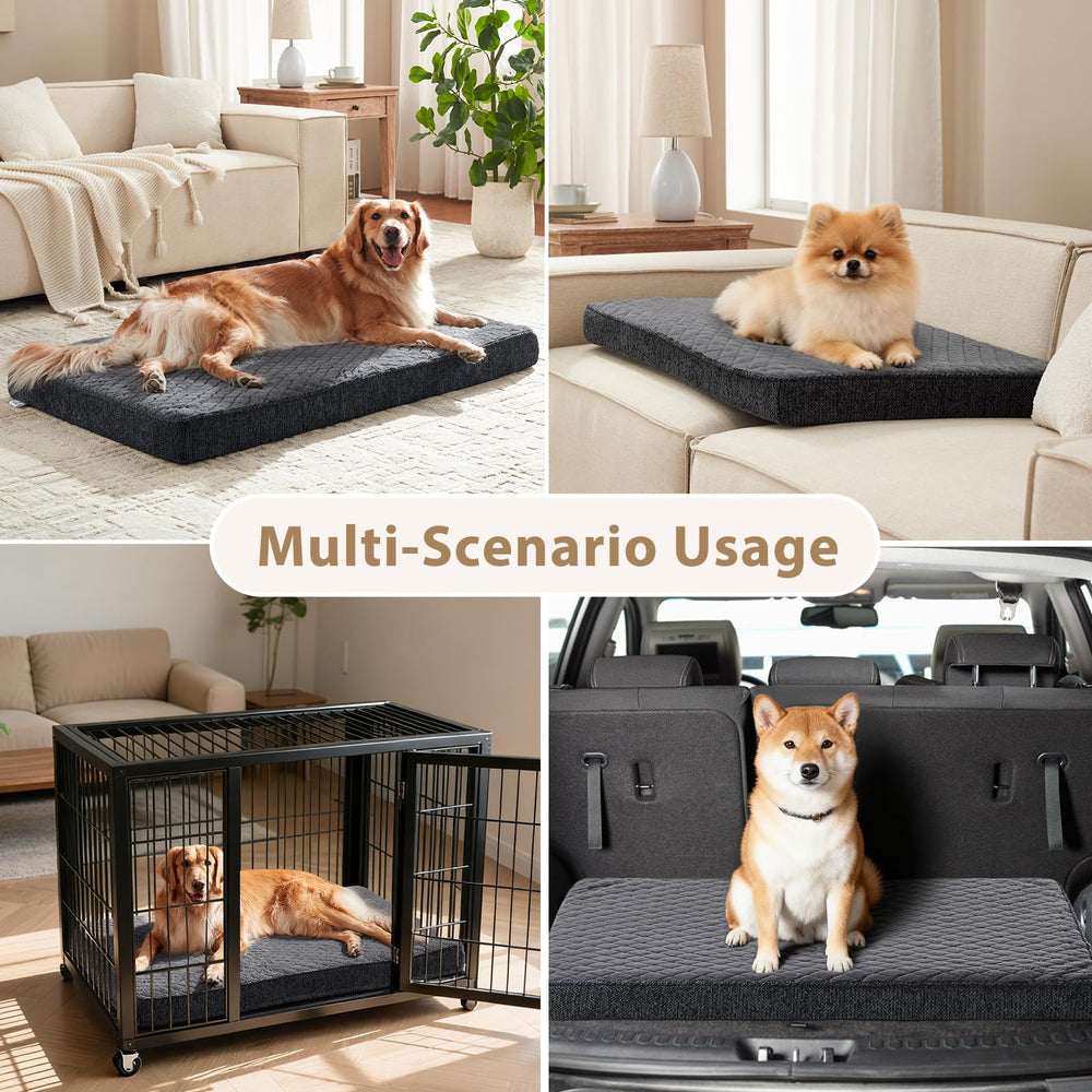 JOEJOY XL dog bed non-slip bottom keeps the bed steady on any floor.