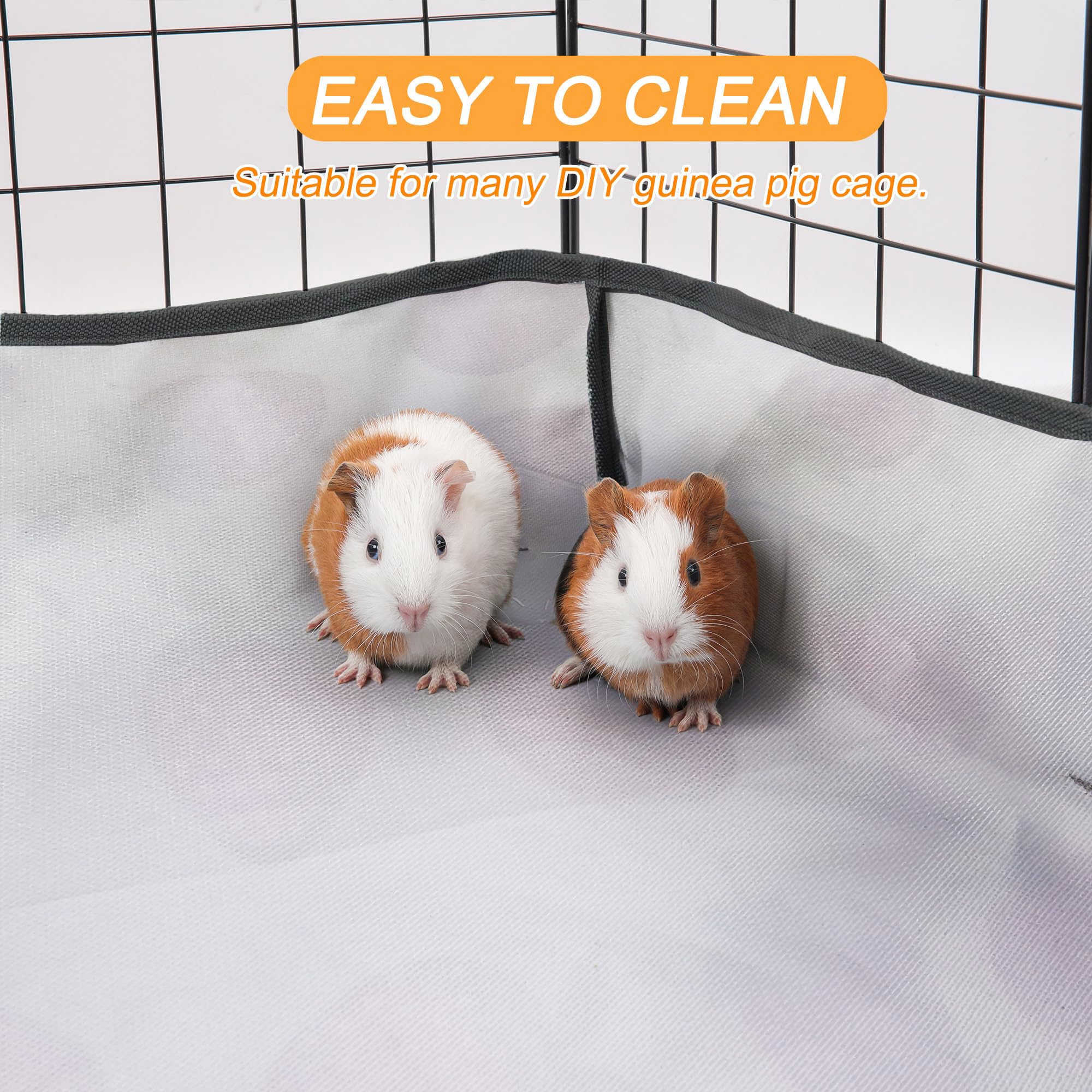 JOGEPEYO guinea pig cage liner simple to clean with water and detergent