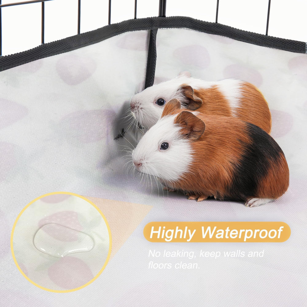 JOGEPEYO guinea pig cage liner easily fixed to cage without shifting