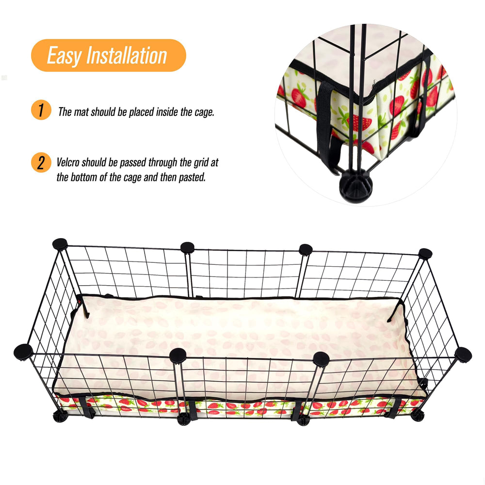 JOGEPEYO guinea pig cage liner 12x36 inches fits conventional cages snugly