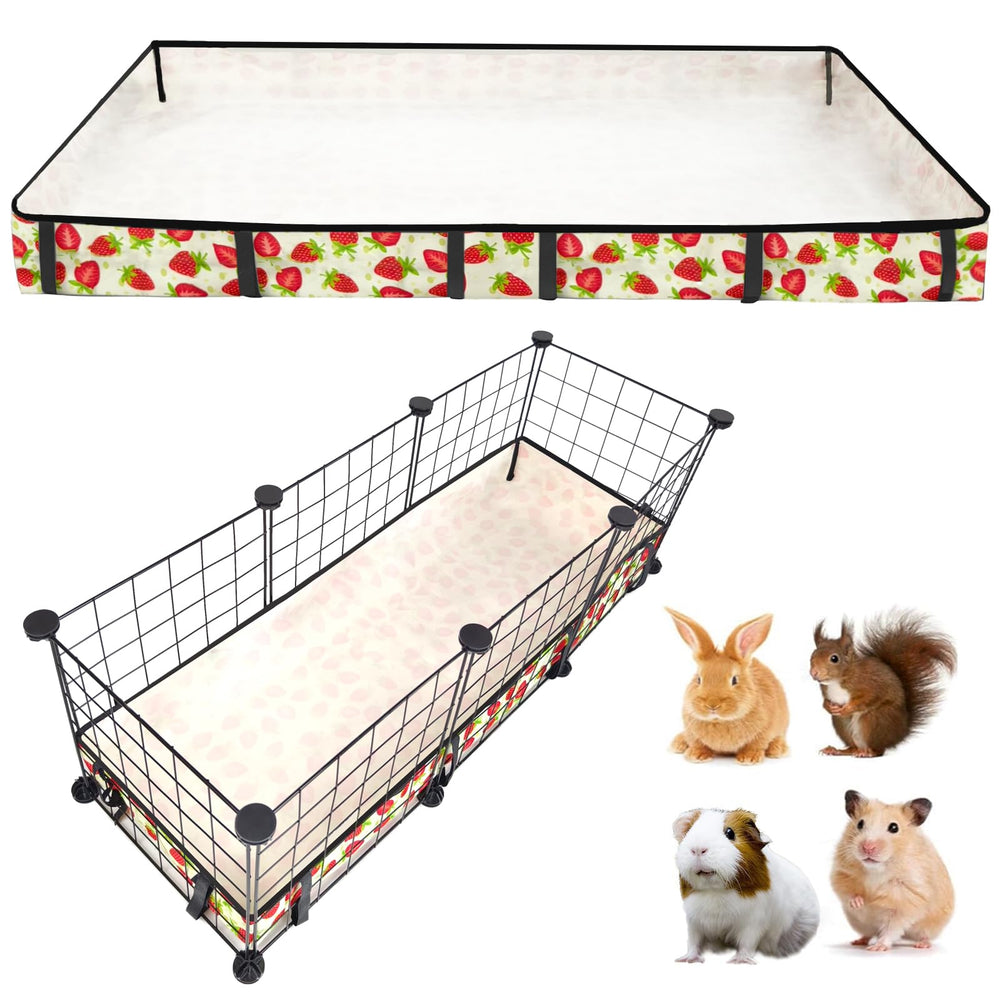 JOGEPEYO guinea pig cage liner with strawberries exterior design for stylish pet setups