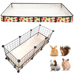 JOGEPEYO guinea pig cage liner with strawberries exterior design for stylish pet setups