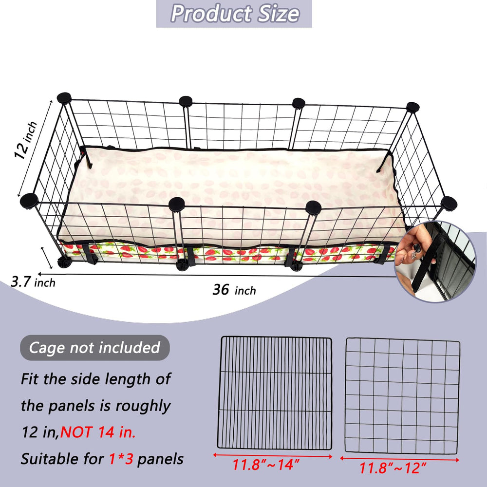 JOGEPEYO guinea pig cage liner waterproof interior protects floors from spills