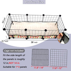JOGEPEYO guinea pig cage liner waterproof interior protects floors from spills
