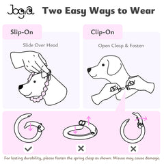 JOGIA Dog collar spring clasp easy-open design for quick, secure fitting.
