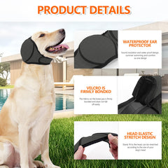 JOHNBOLIN ear wrap with calming hoodie design aids grooming sessions with reduced stress.