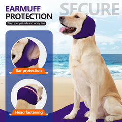 JOHNBOLIN no shake ear protector reduces noise from fireworks and storms for dogs