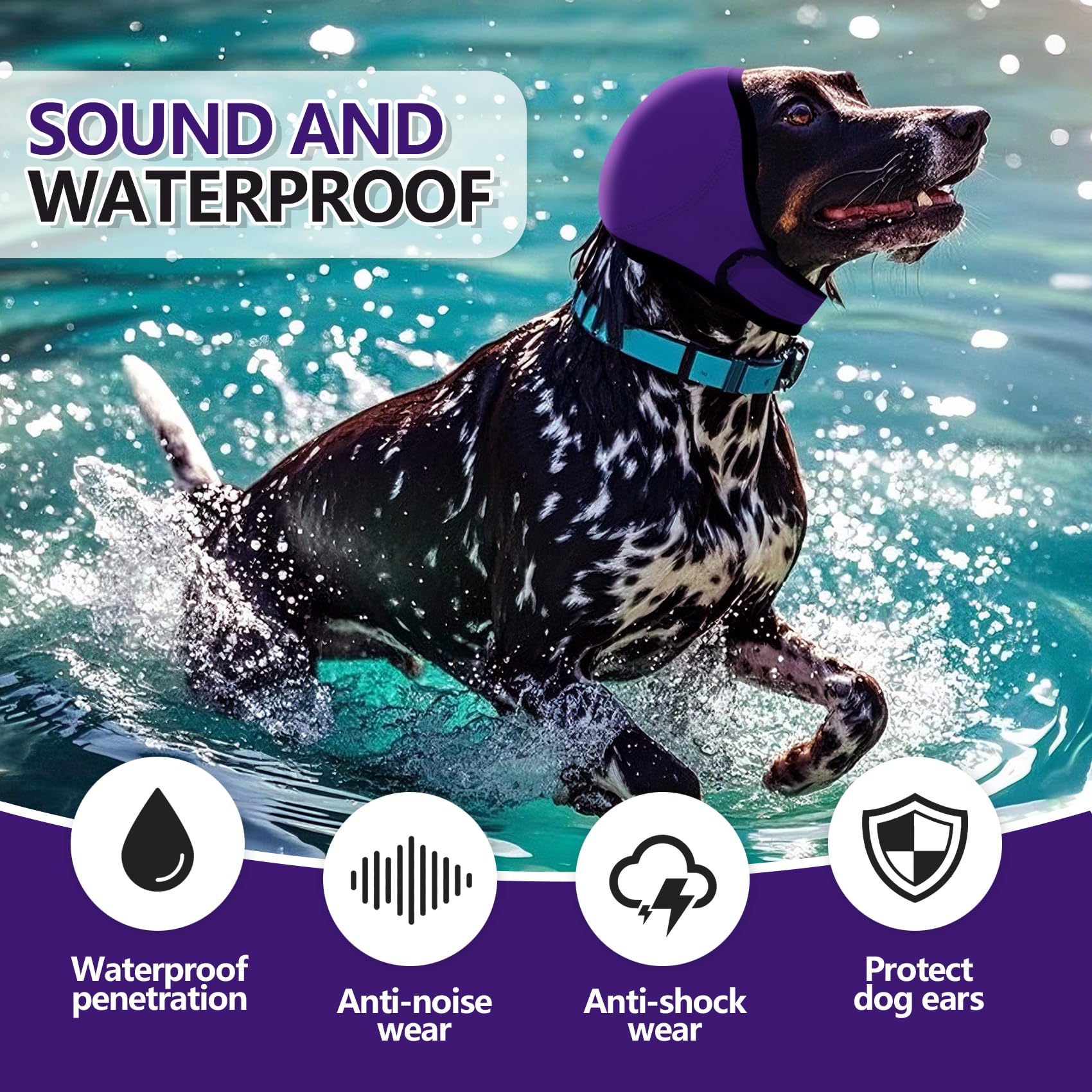 JOHNBOLIN waterproof ear cover shields ears during baths and post-surgery recovery