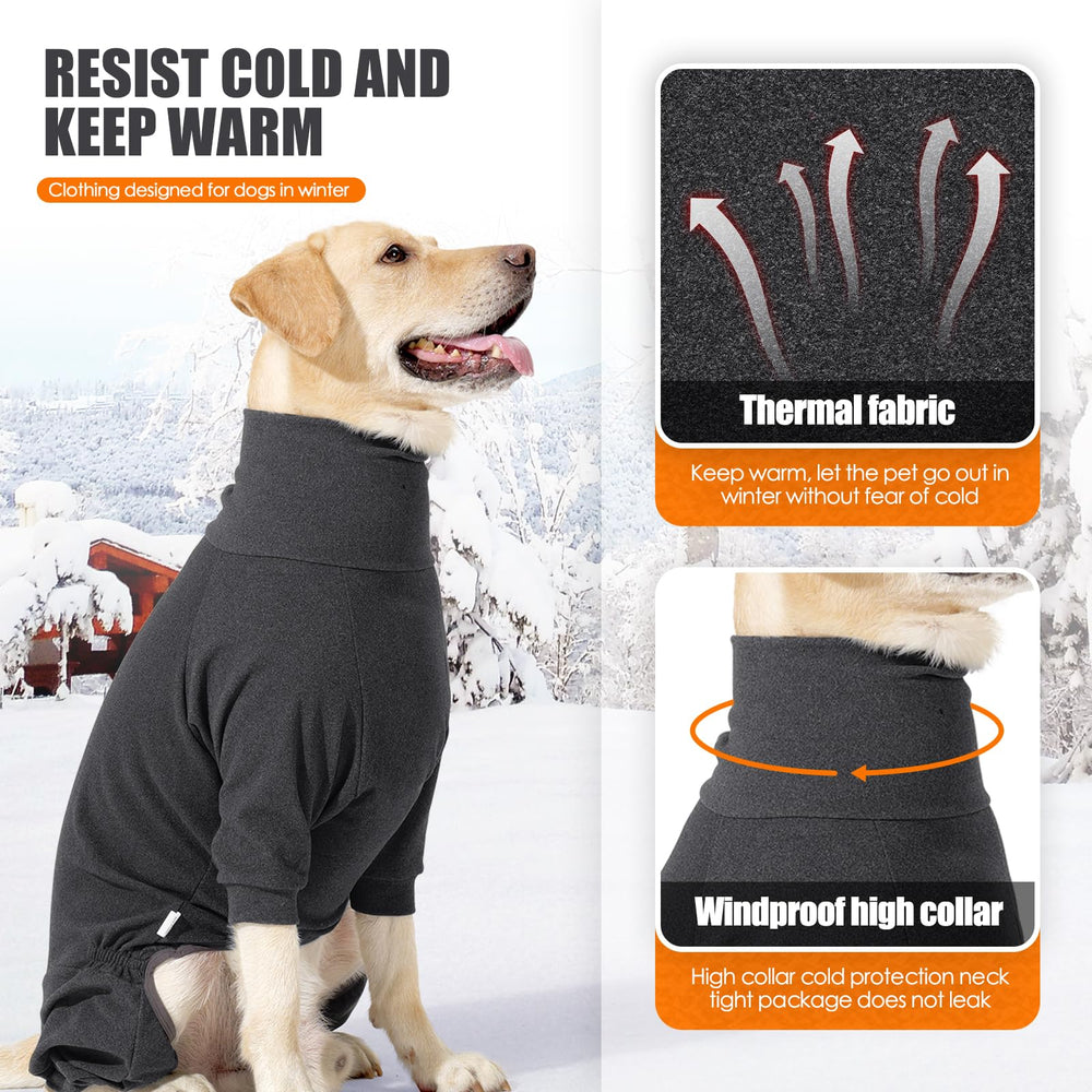 Johnbolin turtleneck with leash hole detail for easy harness use