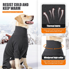 Johnbolin turtleneck with leash hole detail for easy harness use