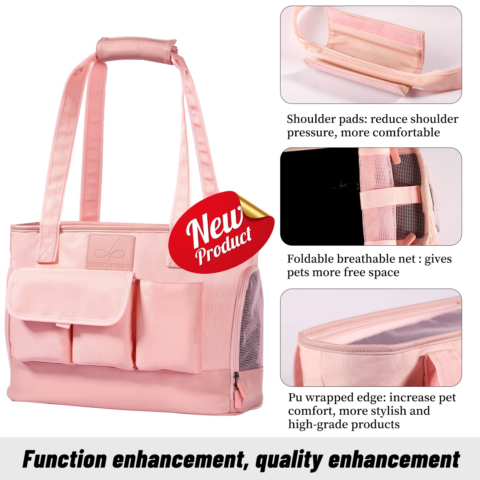 Johomviin pink foldable design highlights compact storage after trips.