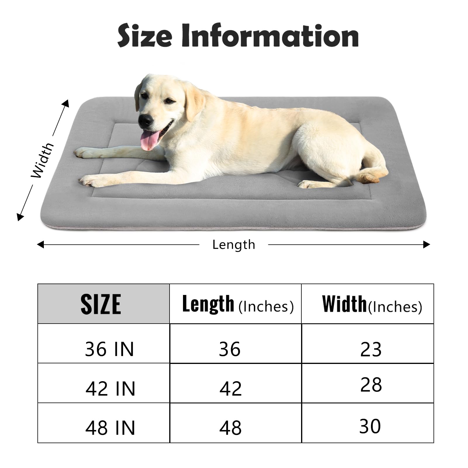 JoicyCo large dog bed 42-inch size fits large dogs and crates