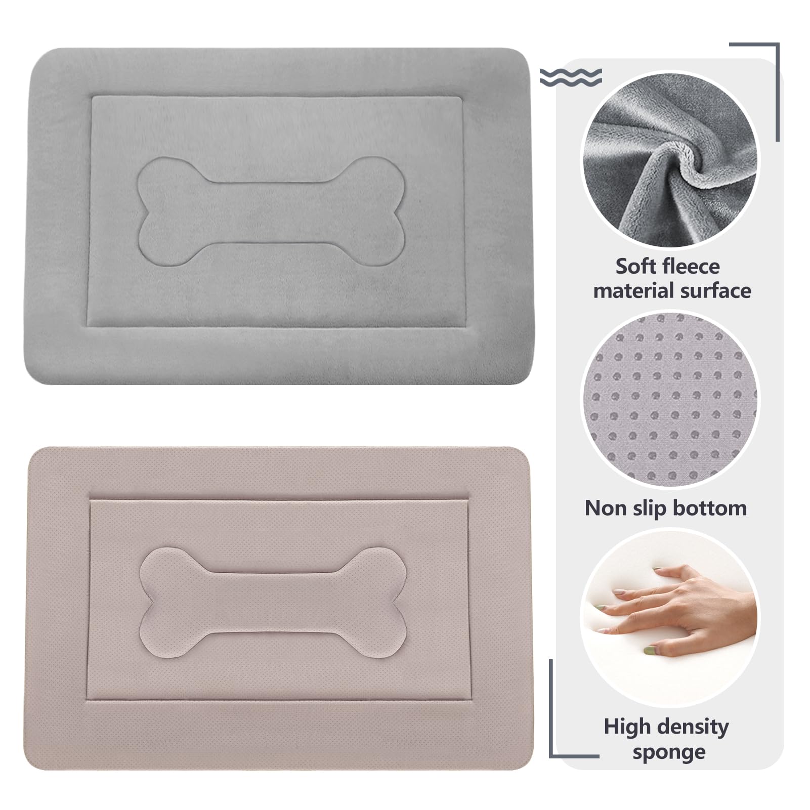 JoicyCo large dog bed non-slip bottom keeps pad in place on floors