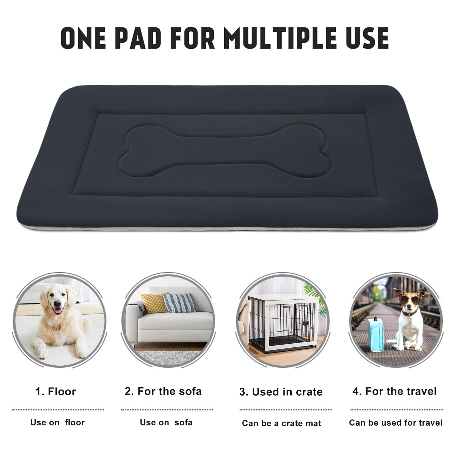 JoicyCo non-slip bottom keeps bed secure on hardwood floors