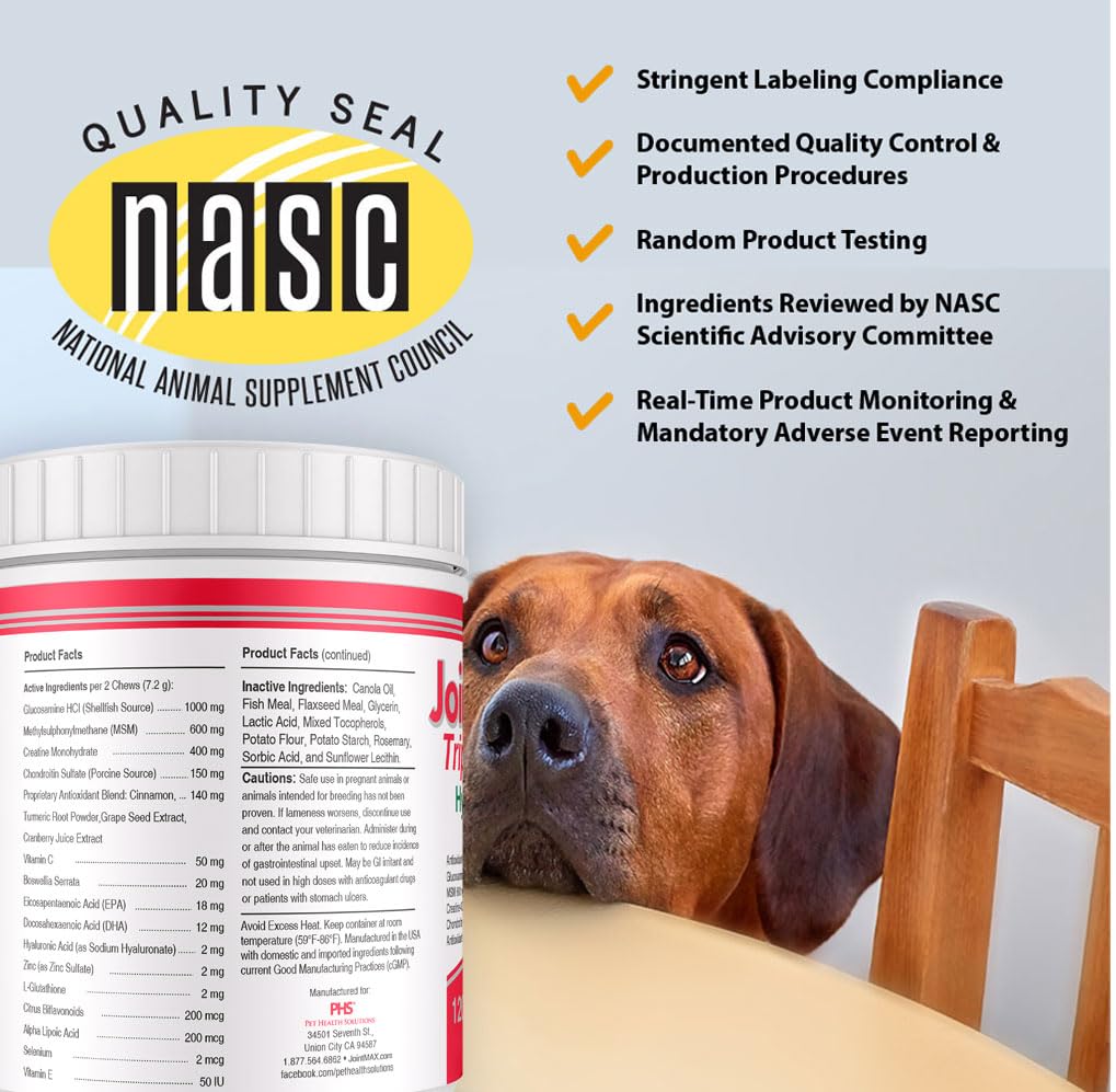 Joint MAX hypoallergenic formula no common allergens—suitable for sensitive dogs.