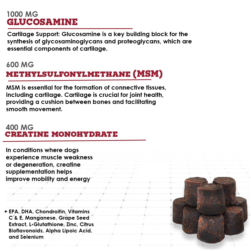 Joint MAX triple-strength soft chews label—ingredient details supporting cartilage and joints.