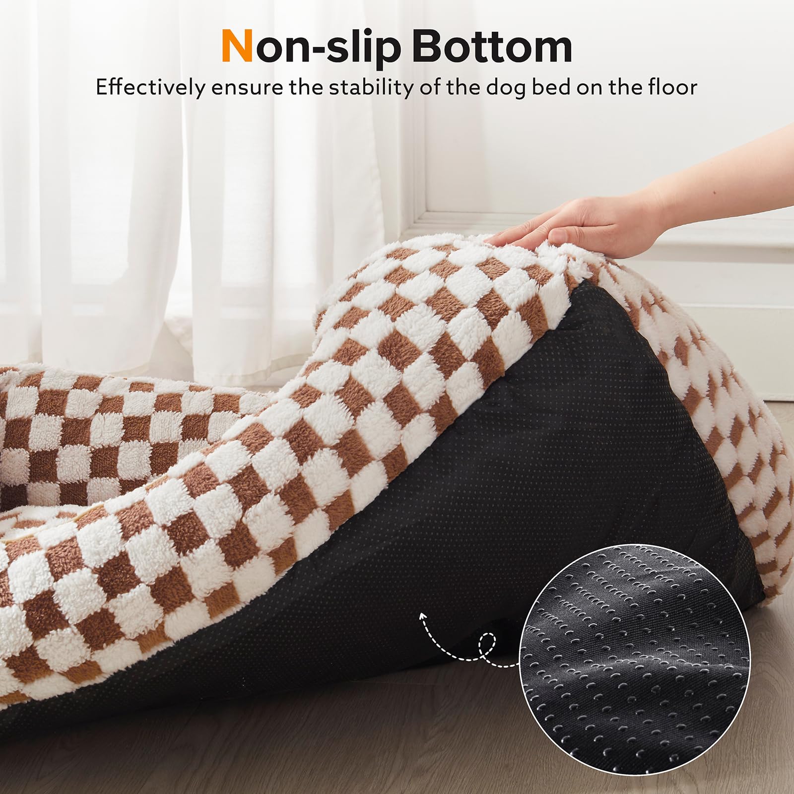 JOEJOY washable material image demonstrates easy cleaning and care