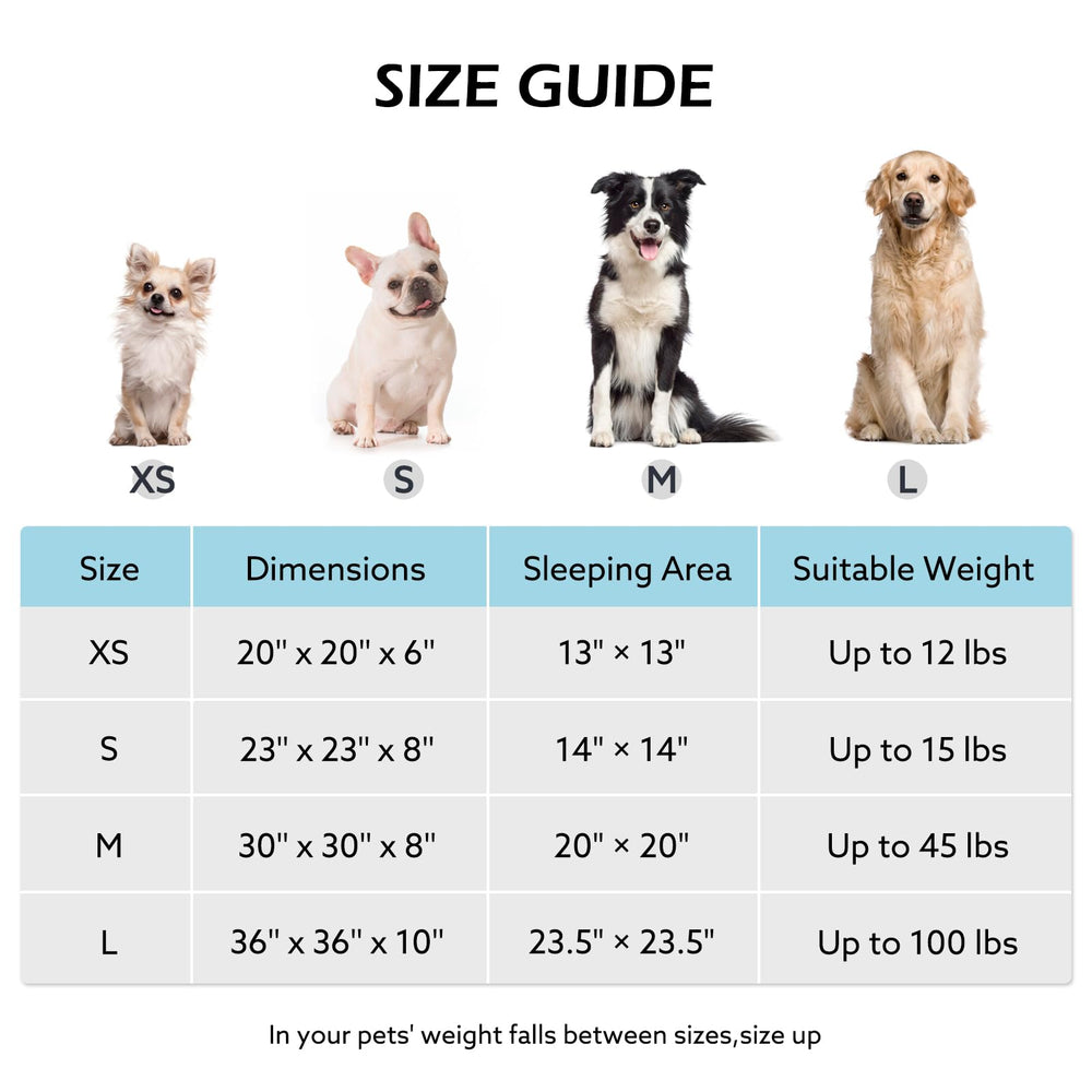 JOEJOY Donut Bed medium size shown for medium dogs.