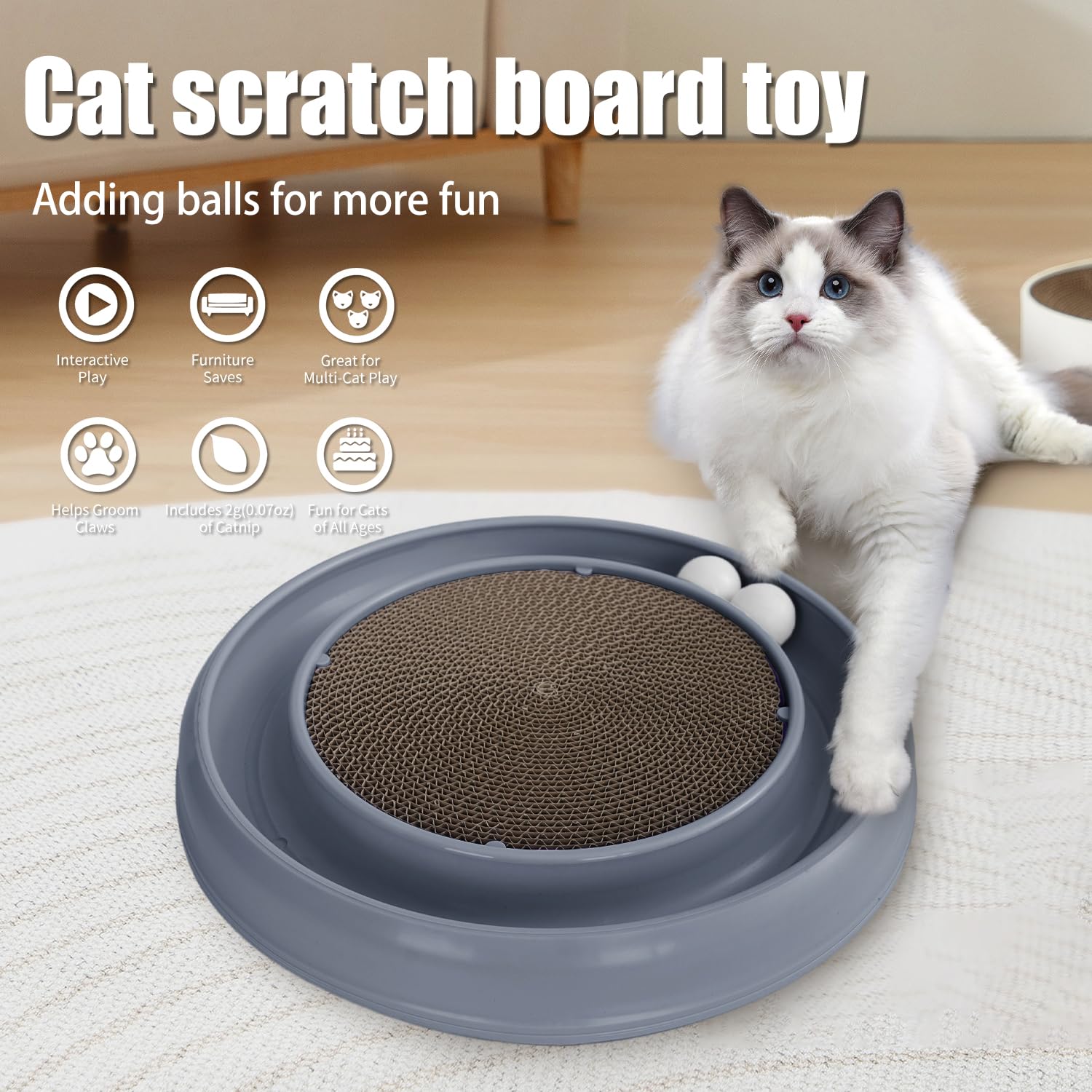 JOPOY furniture-protection-scratcher guards furniture while entertaining cats.