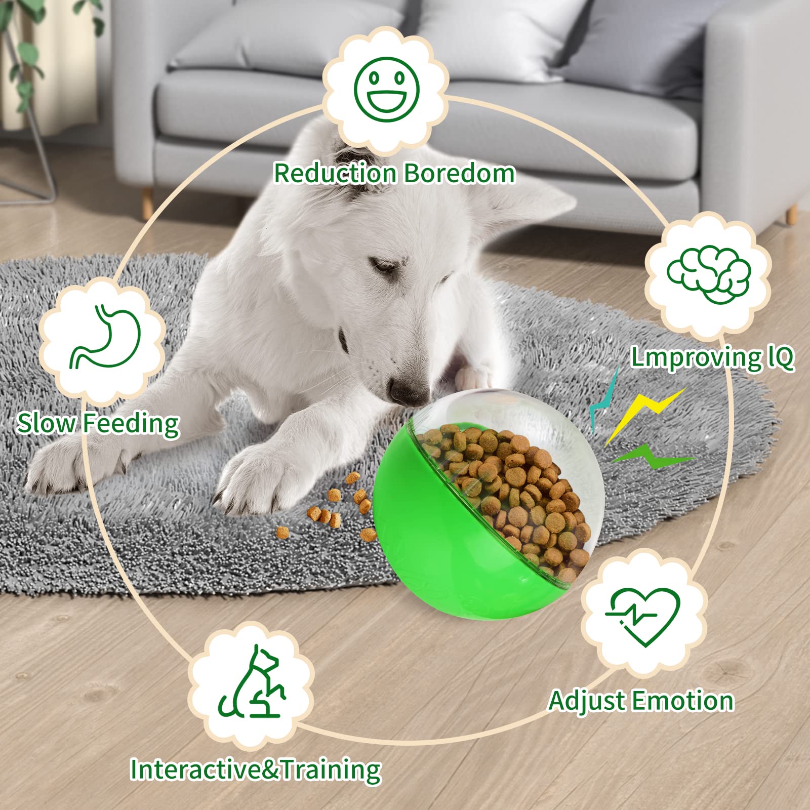 Jokepy Treat Ball made of food-grade ABS+PC for safety and durability.