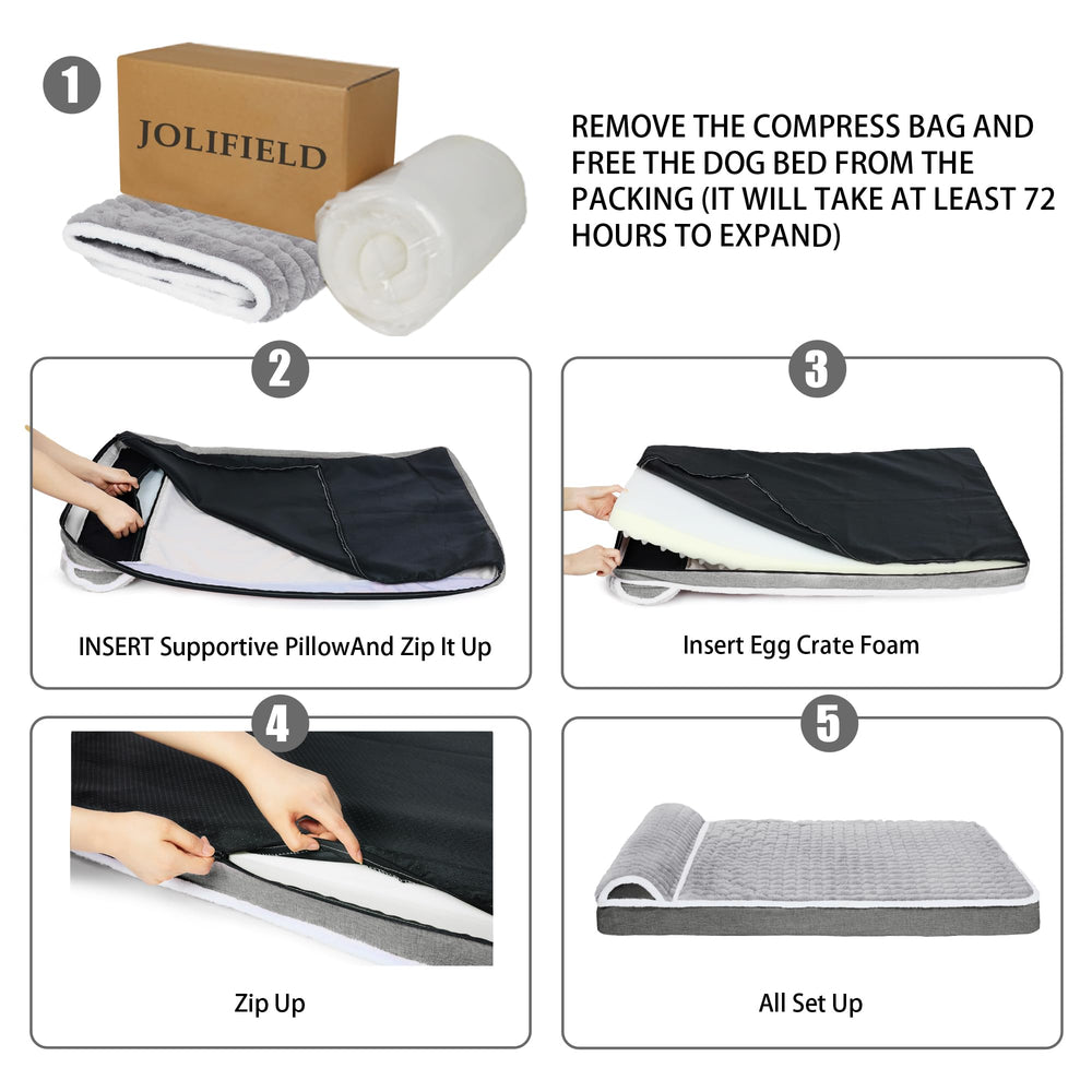 Jolifield care instructions image shows easy wash and maintenance