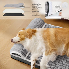 Jolifield egg crate foam close-up shows 3.5 inch high-density support
