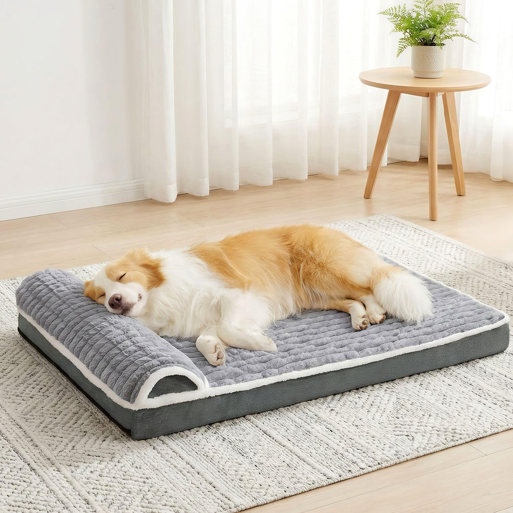 Jolifield orthopedic dog bed 56x40 gray provides supportive rest for large dogs