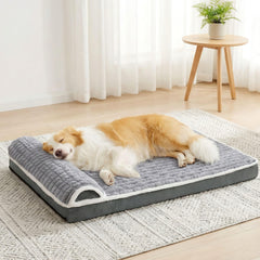Jolifield orthopedic dog bed 56x40 gray provides supportive rest for large dogs