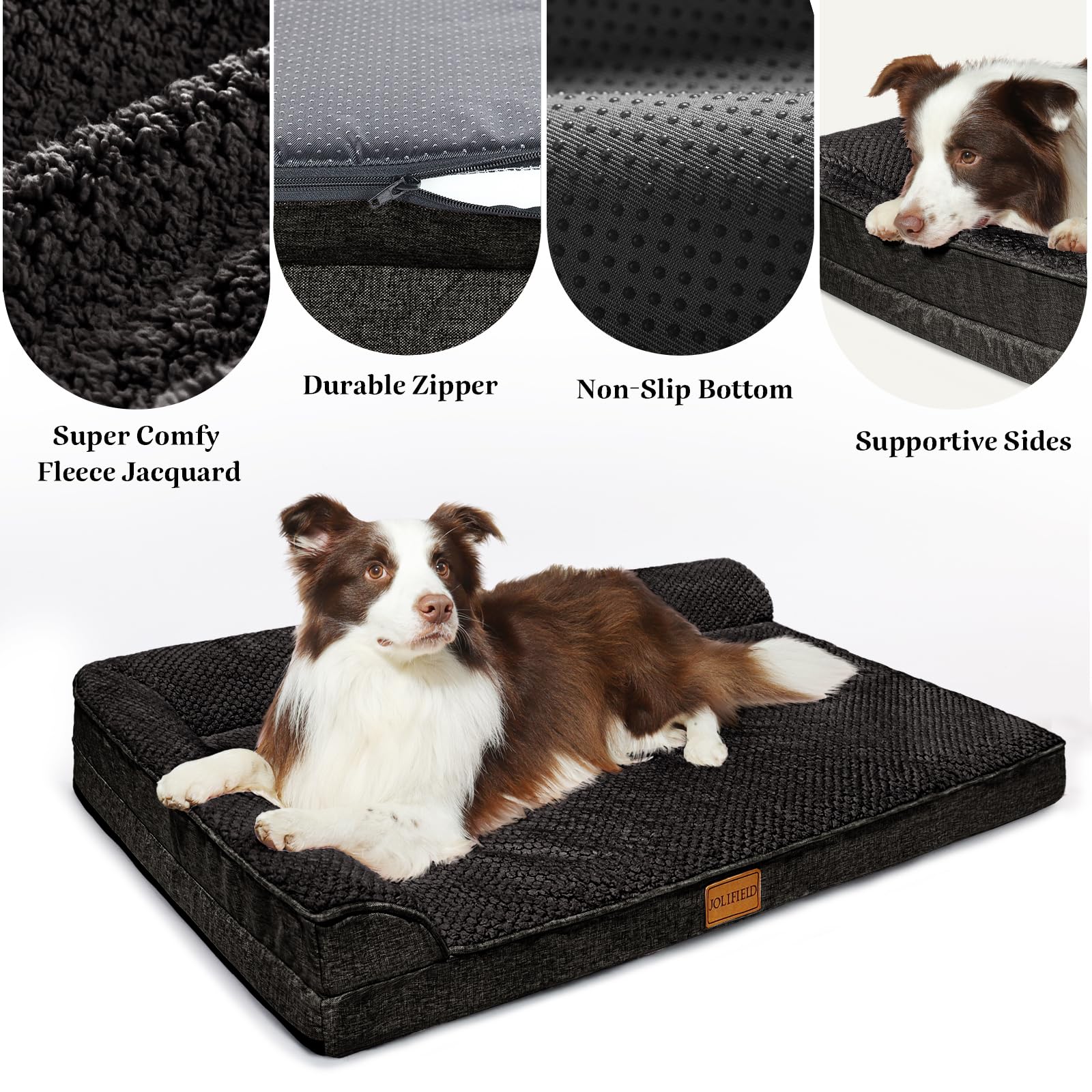 Jolifield removable cover is machine washable for easy mess cleanup