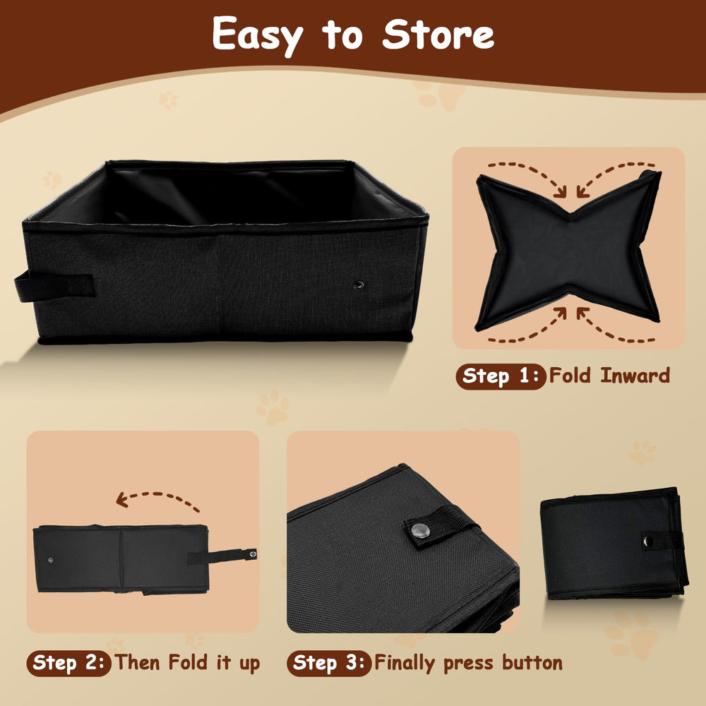 JOLL travel litter box waterproof material prevents leaks and keeps surroundings clean