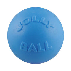 Jolly Pets Bounce-N-Play blueberry front view, ideal for interactive fetch with puppies.