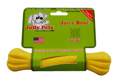 Jolly Pets Jolly Bone small yellow floating shot emphasizes visibility in water.