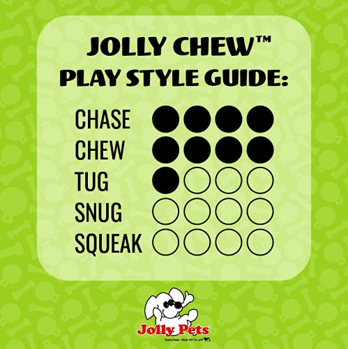 Jolly Pets Jolly Bone small yellow USA-made toy signals quality and origin.