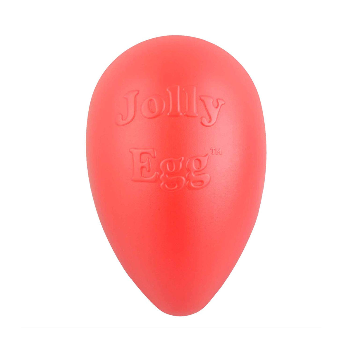 El Jolly Egg rojo de 8 pulgadas para perros de hasta 40 libras, ideal para juego.