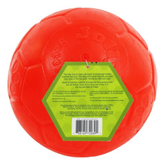 Jolly Pets Jolly Soccer Ball 8in play catch shows easy grip for dogs of all sizes.