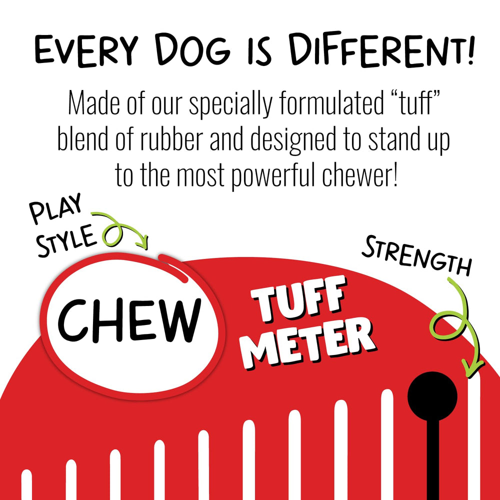 Jolly Pets Tuff Treader is dishwasher-safe for easy cleanup after play.