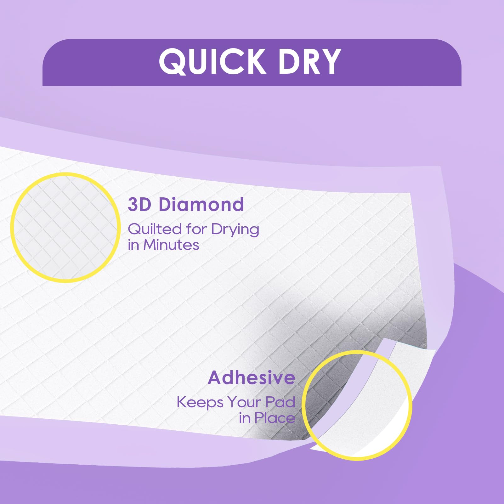 JollyMate back layer with water-lock and PE film prevents leakage on various floors.