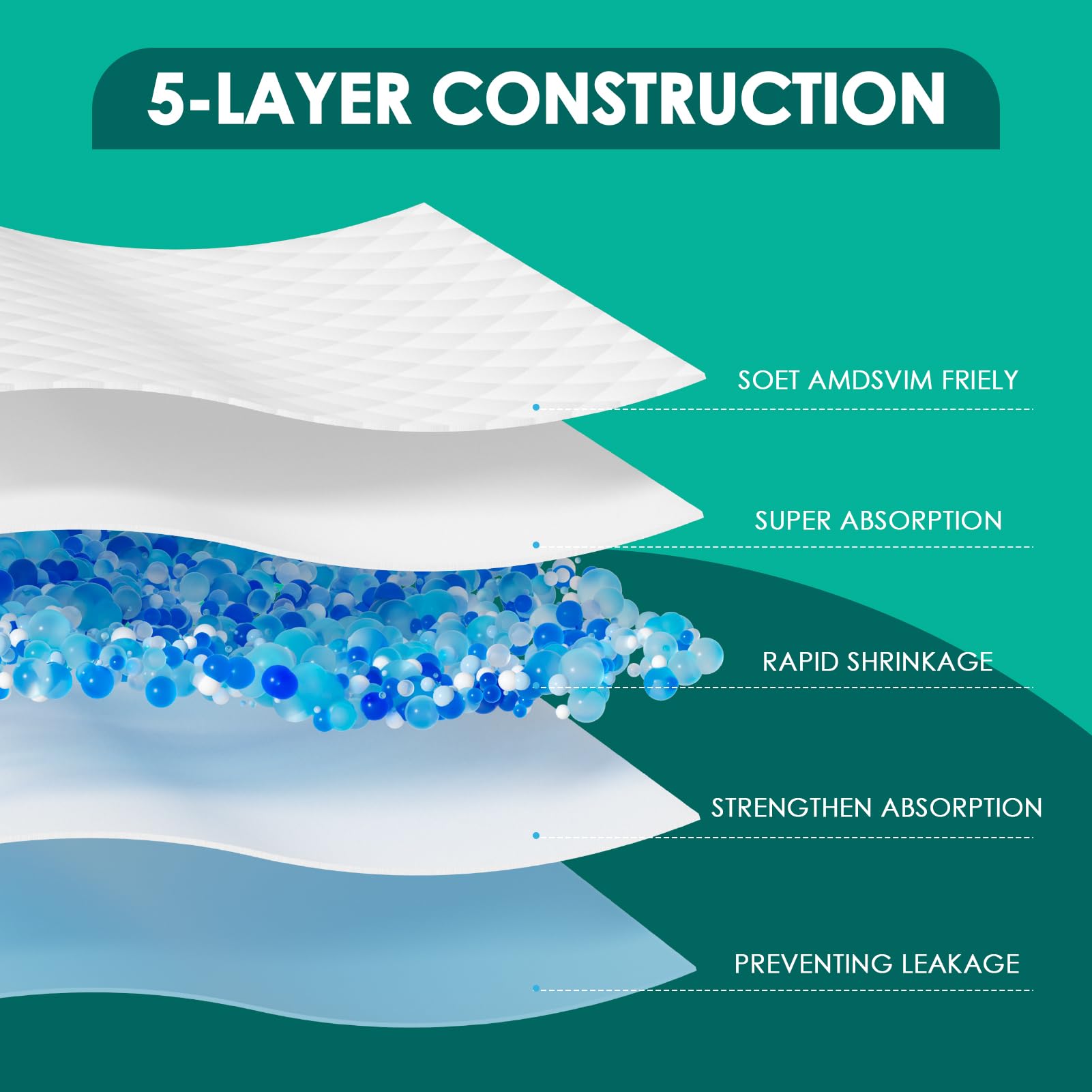 JollyMate quick-dry design keeps pads dry and odor-controlled