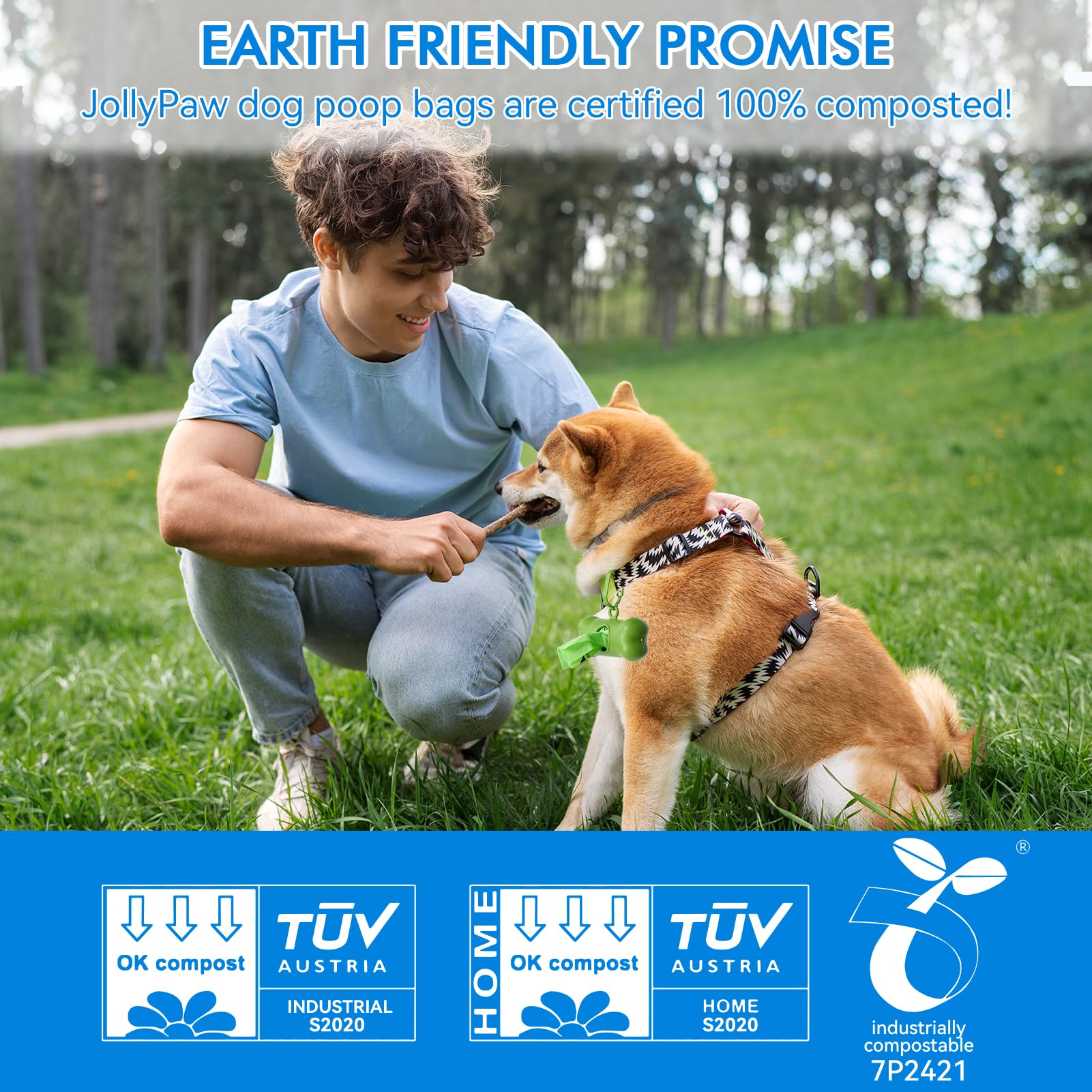 JollyPaw 240-count roll pack demonstrates bulk value for frequent walks.