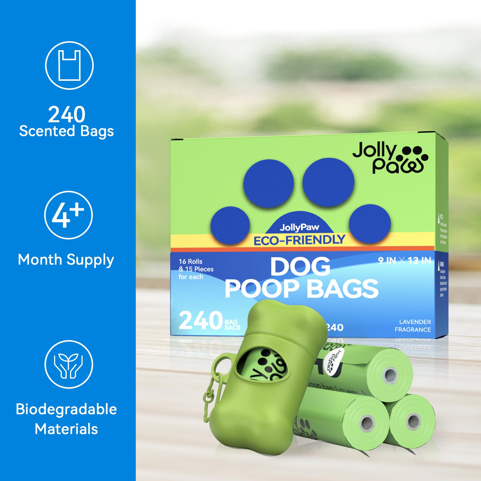 JollyPaw EN13432-certified compostable option for eco-conscious cleanup.