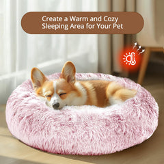 JOLLYVOGUE calming dog bed non slip base keeps bed stable.