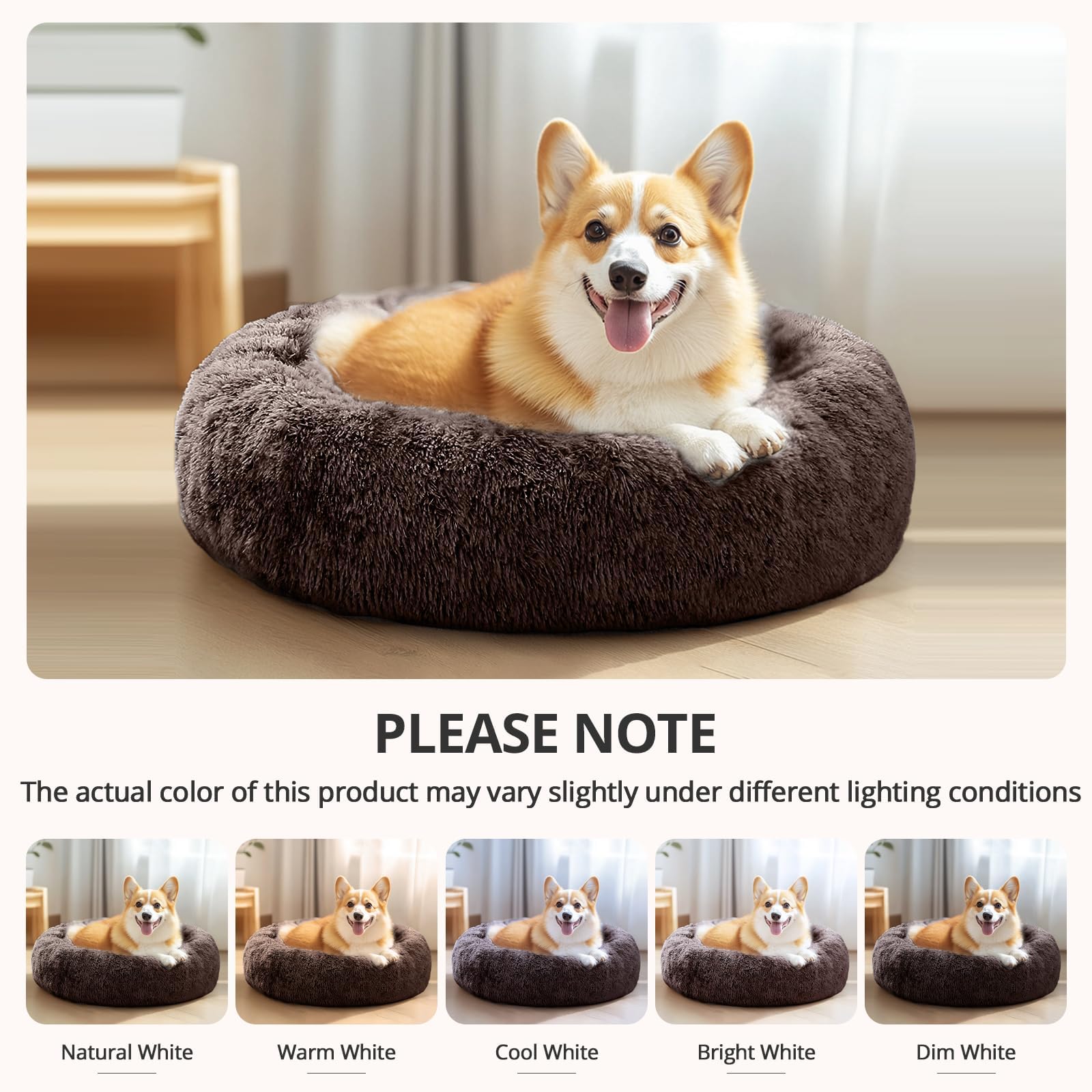 JOLLYVOGUE calming-donut-bed machine-washable cover simplifies cleaning after playtime