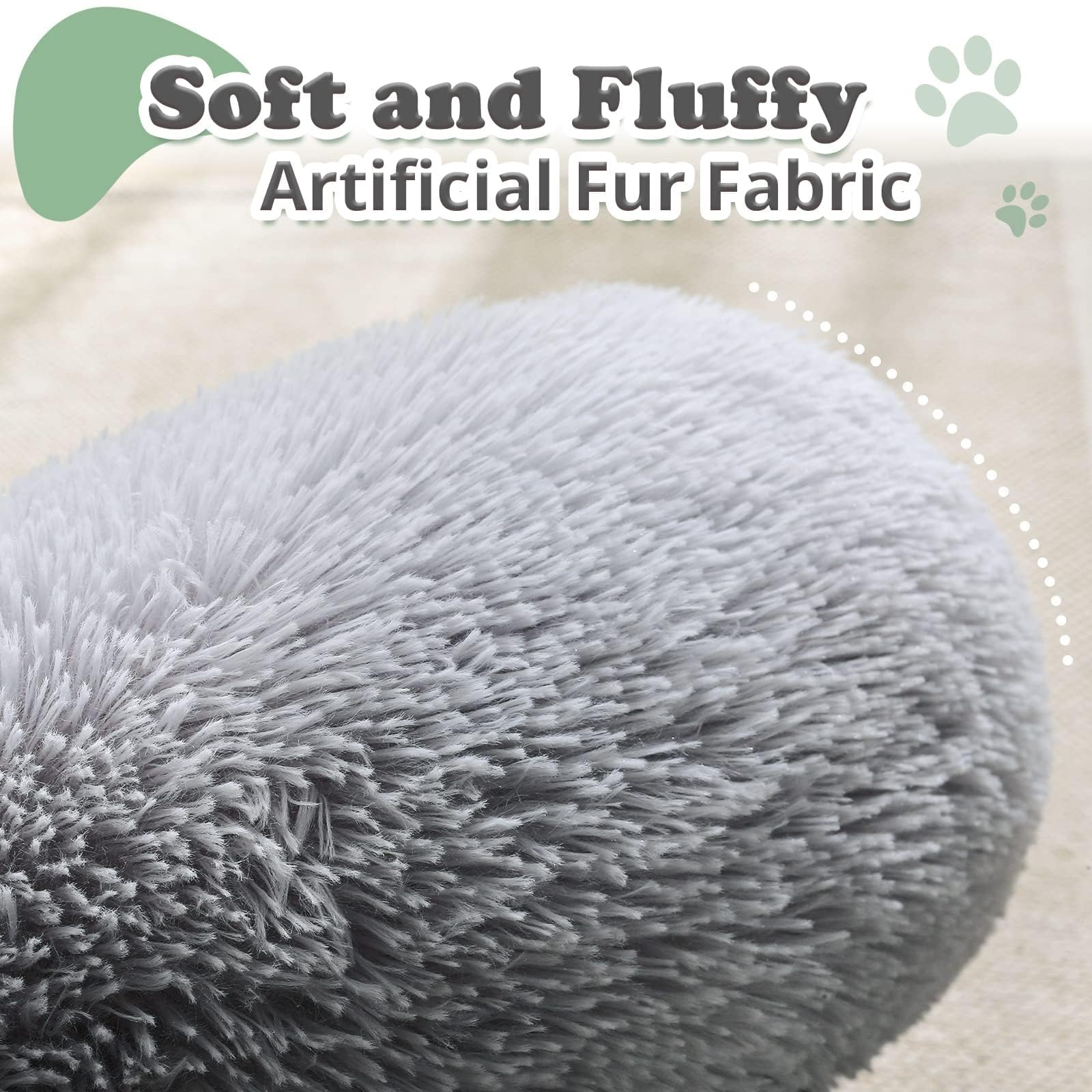 JOLLYVOGUE dog bed durable stitching closeup indicates lasting construction.