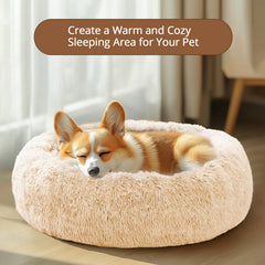 JOLLYVOGUE calming bed features non-slip base for stable placement on floors.