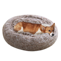 JOLLYVOGUE fluffy plush faux fur creates warm, inviting comfort for pets.